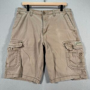 Unionbay Cargo Short Mens 32 Khaki Brown Utility Flap Pockets‎ Hiking Outdoors